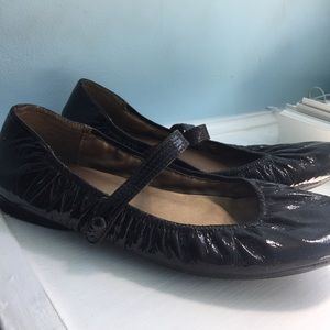 Brown Patent Mary Jane Flats